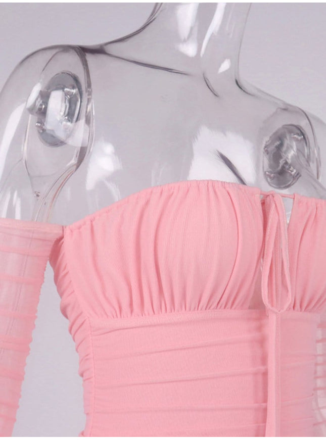 Elodie Off Shoulder Mini Dress - Fashion Pov