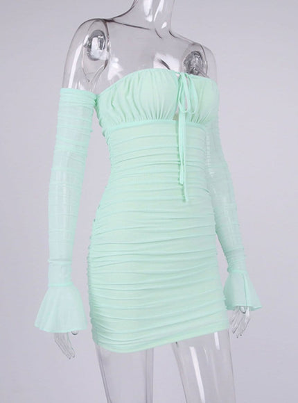 Elodie Off Shoulder Mini Dress - Fashion Pov