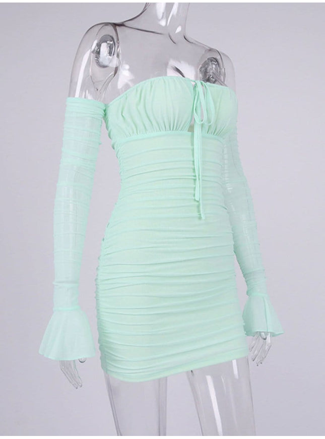 Elodie Off Shoulder Mini Dress - Fashion Pov