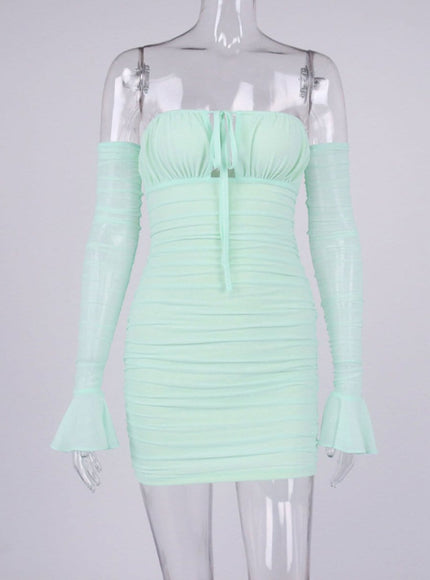 Elodie Off Shoulder Mini Dress - Fashion Pov