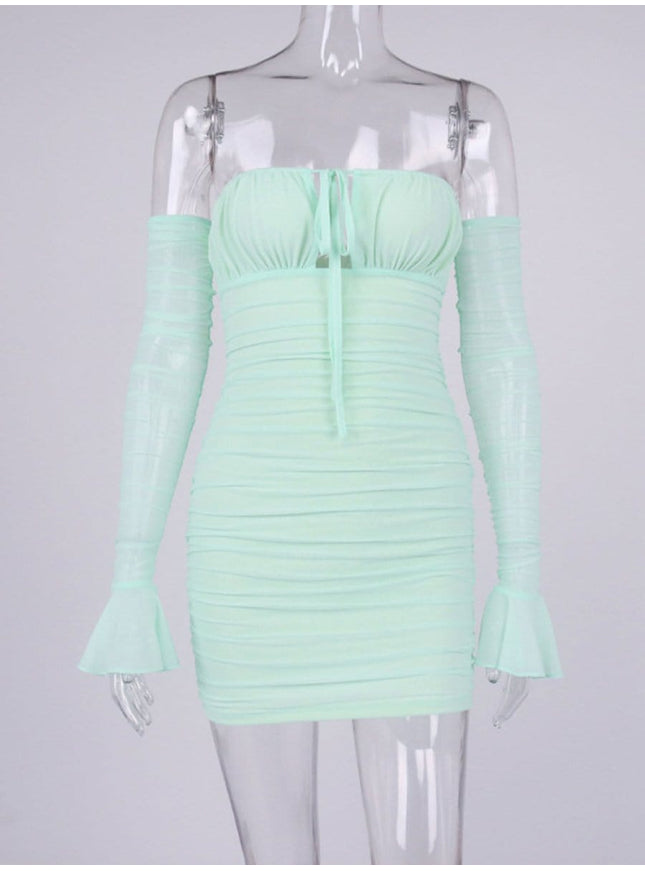 Elodie Off Shoulder Mini Dress - Fashion Pov