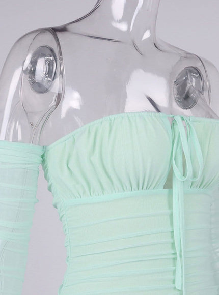 Elodie Off Shoulder Mini Dress - Fashion Pov