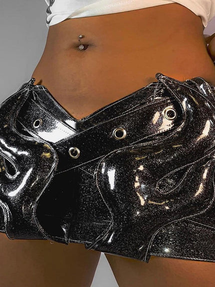 Emerson PU Leather Mini Skirt - Fashion Pov