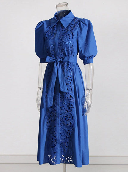 Evelyn Lace Midi Dress - Fashion Pov