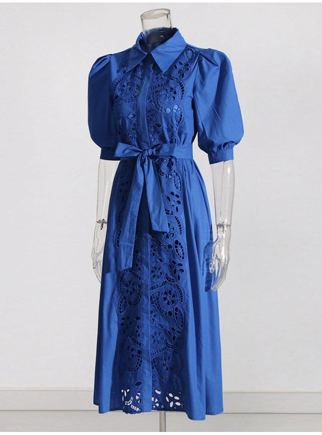 Evelyn Lace Midi Dress - Fashion Pov