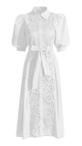 Evelyn Lace Midi Dress - Fashion Pov