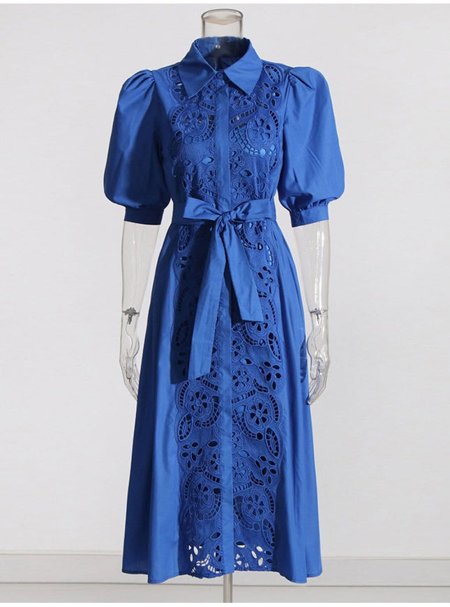 Evelyn Lace Midi Dress - Fashion Pov