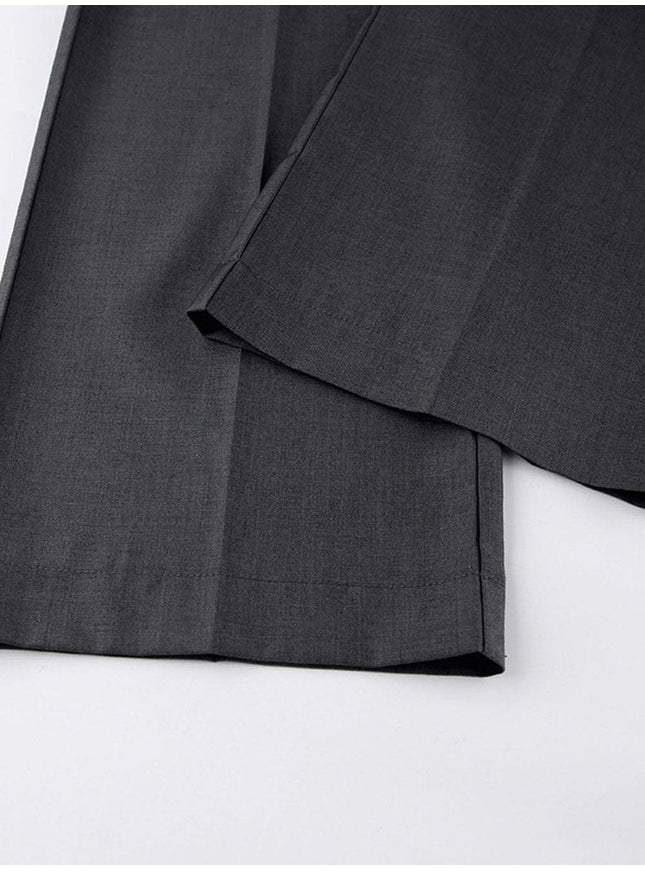 Fatima Mid Pant In Gray - Fashion Pov