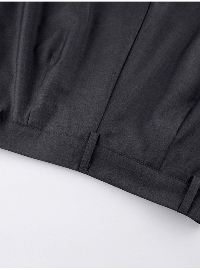 Fatima Mid Pant In Gray - Fashion Pov