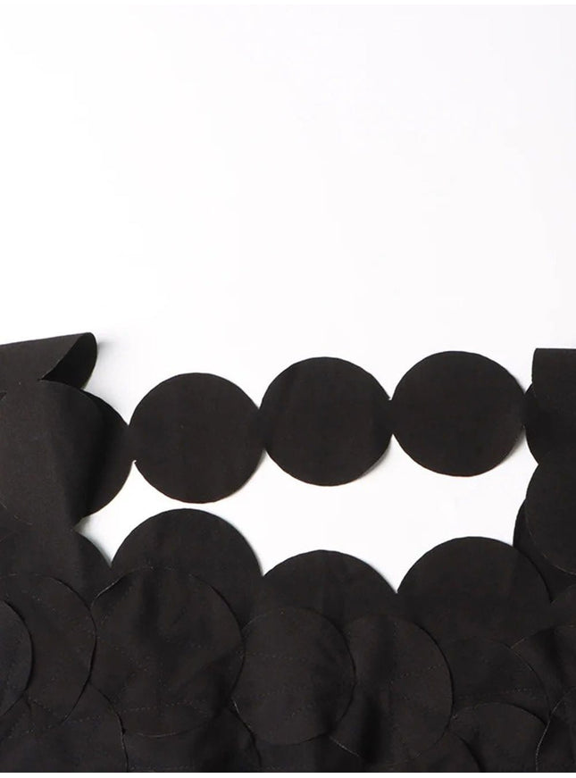 Flora Dot Hollow Out Midi Dress - Fashion Pov