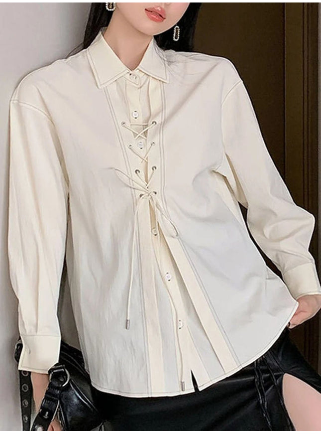 Flynn Single Breasted Blouse - Fashion Pov