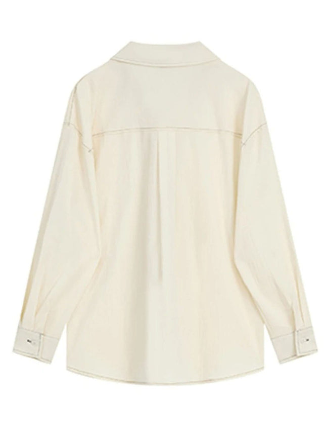 Flynn Single Breasted Blouse - Fashion Pov