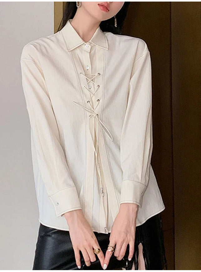 Flynn Single Breasted Blouse - Fashion Pov