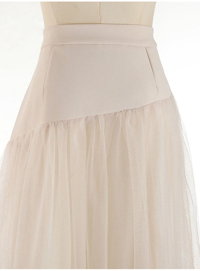 Gianna Tassel Mesh Midi Skirt - Fashion Pov