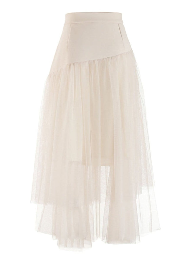 Gianna Tassel Mesh Midi Skirt - Fashion Pov
