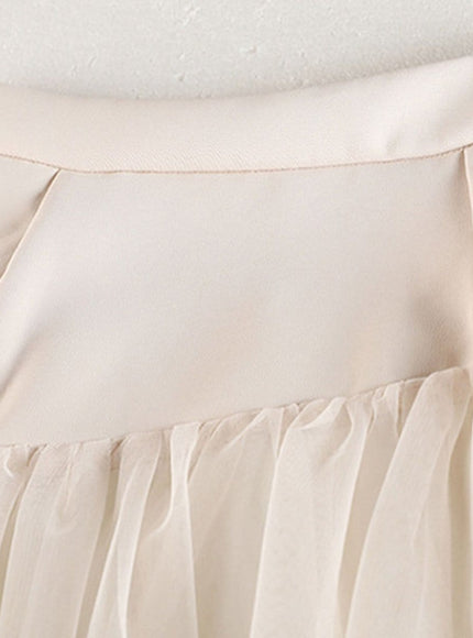 Gianna Tassel Mesh Midi Skirt - Fashion Pov