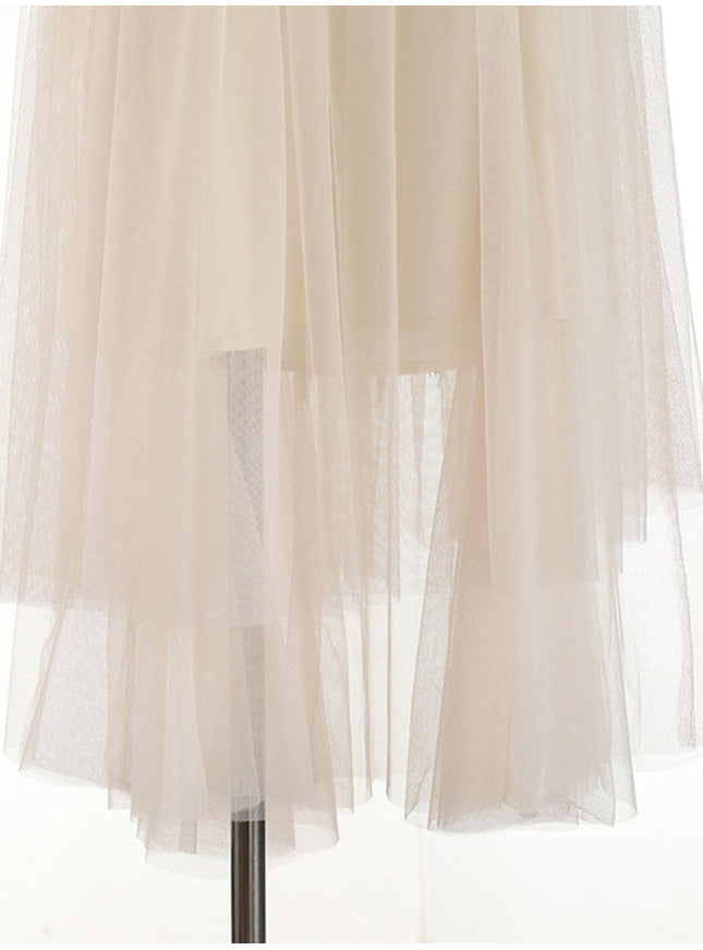 Gianna Tassel Mesh Midi Skirt - Fashion Pov