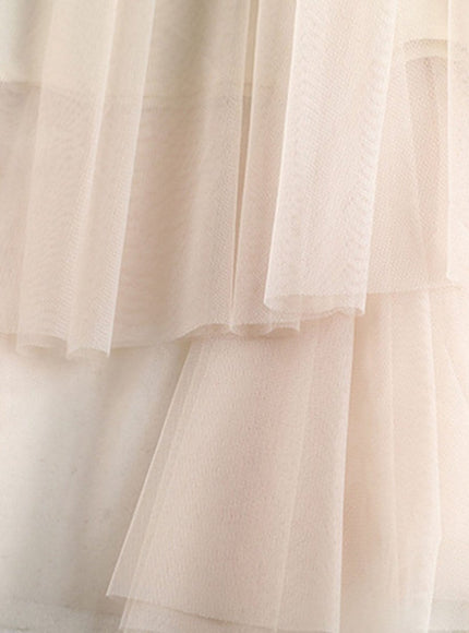 Gianna Tassel Mesh Midi Skirt - Fashion Pov