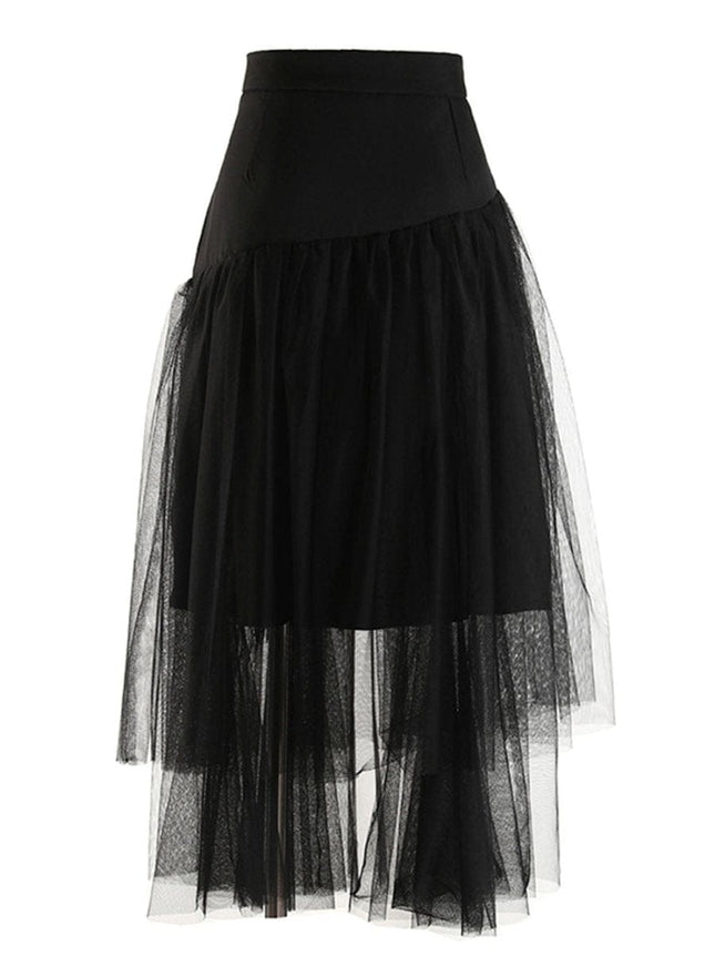 Gianna Tassel Mesh Midi Skirt - Fashion Pov