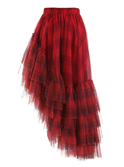 Grace Asymmetrical Hem Skirt - Fashion Pov