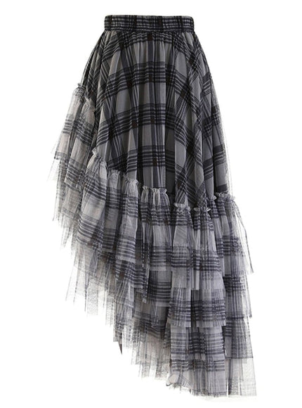 Grace Asymmetrical Hem Skirt - Fashion Pov