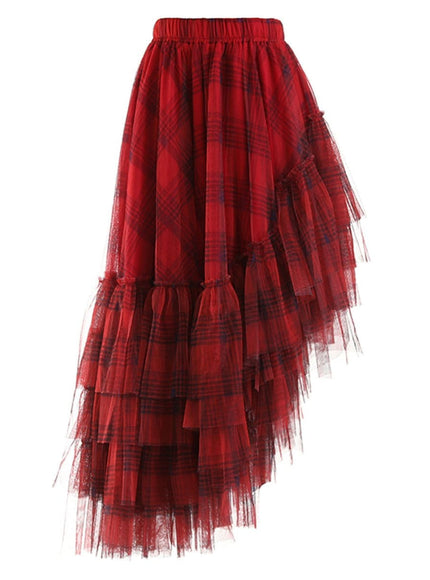 Grace Asymmetrical Hem Skirt - Fashion Pov