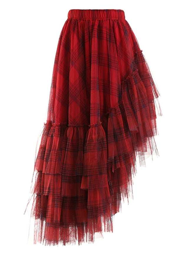 Grace Asymmetrical Hem Skirt - Fashion Pov