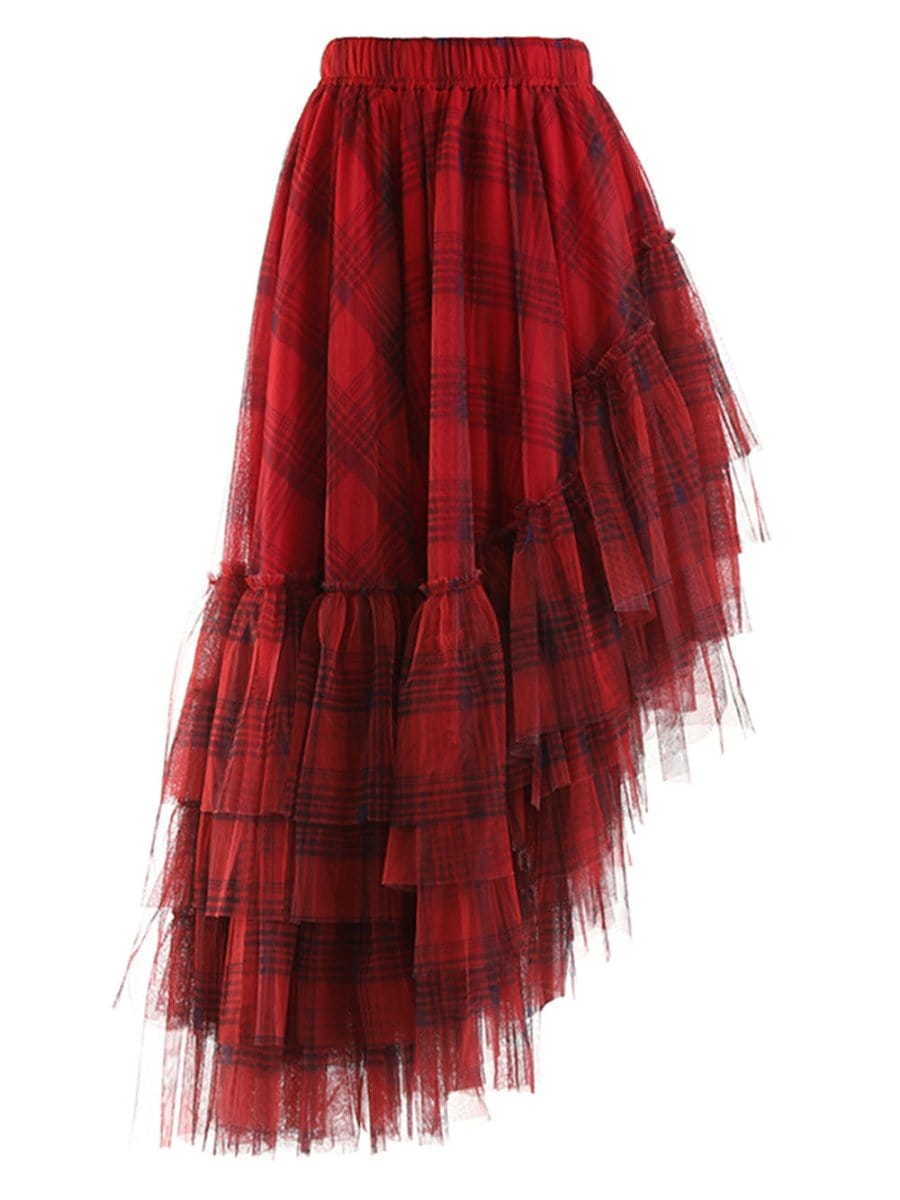 Grace Asymmetrical Hem Skirt - Fashion Pov