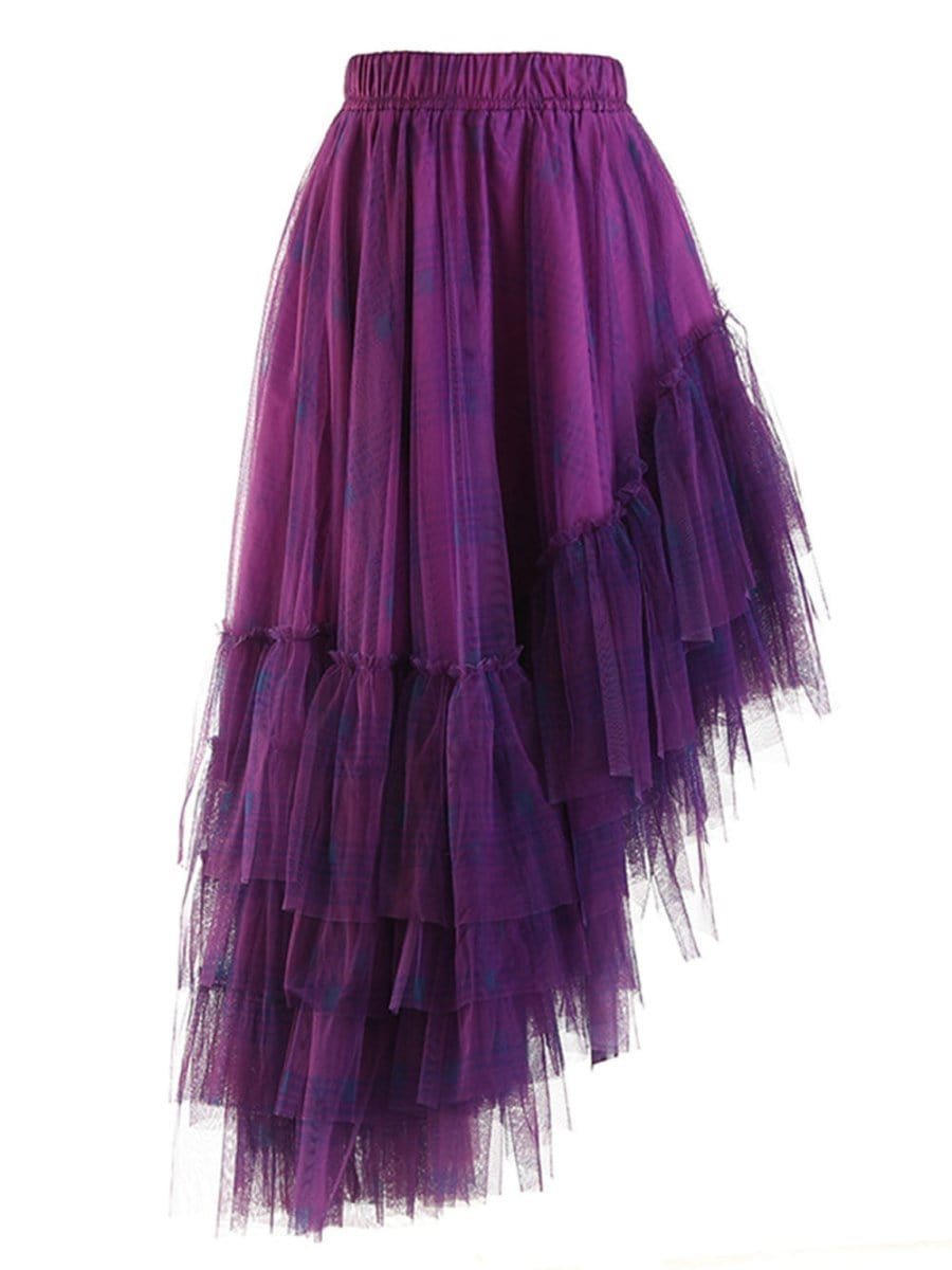 Grace Asymmetrical Hem Skirt - Fashion Pov