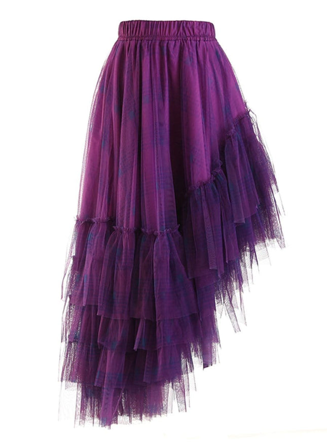 Grace Asymmetrical Hem Skirt - Fashion Pov
