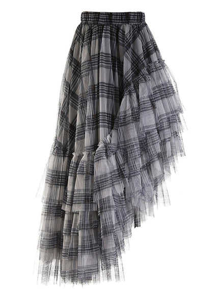 Grace Asymmetrical Hem Skirt - Fashion Pov