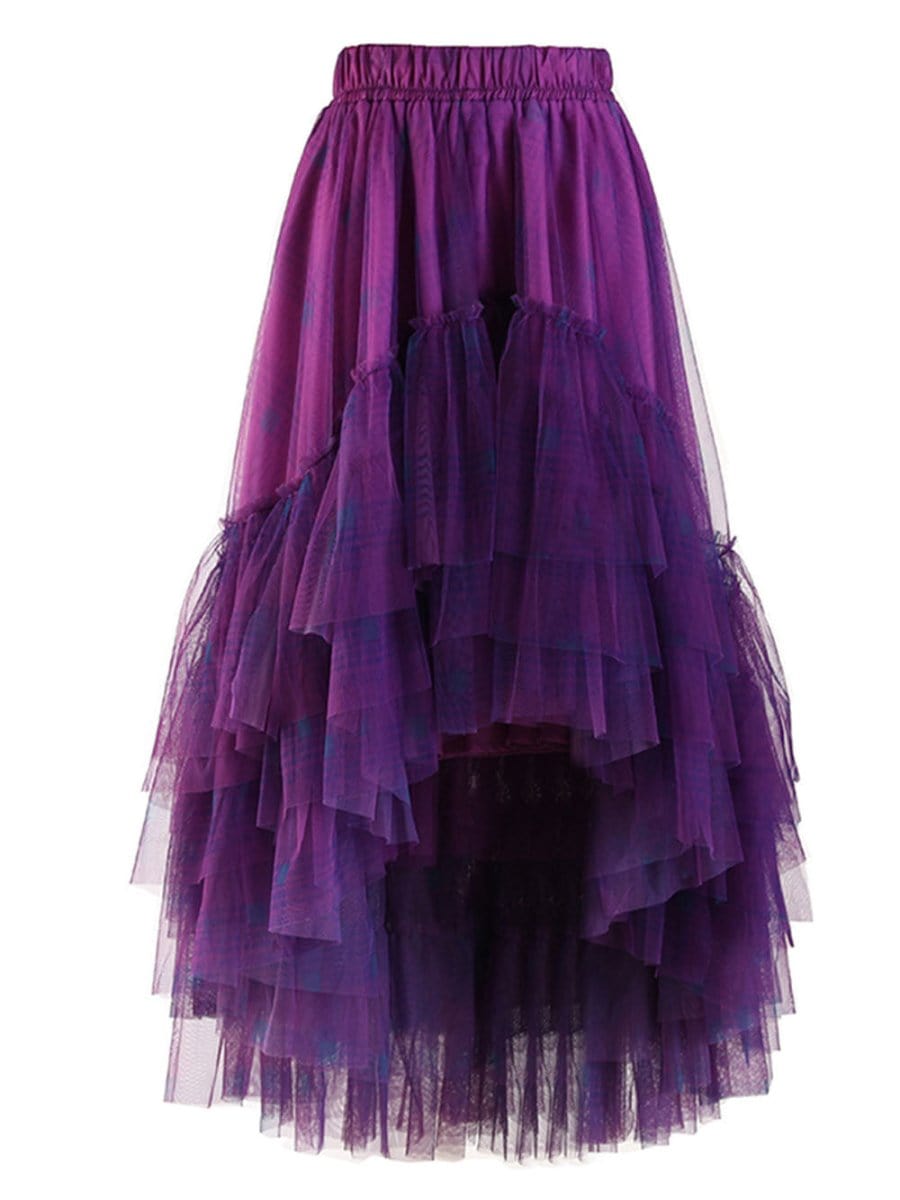 Grace Asymmetrical Hem Skirt - Fashion Pov