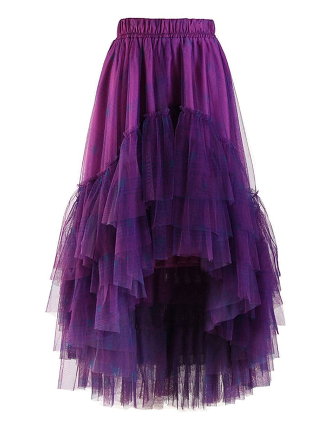 Grace Asymmetrical Hem Skirt - Fashion Pov