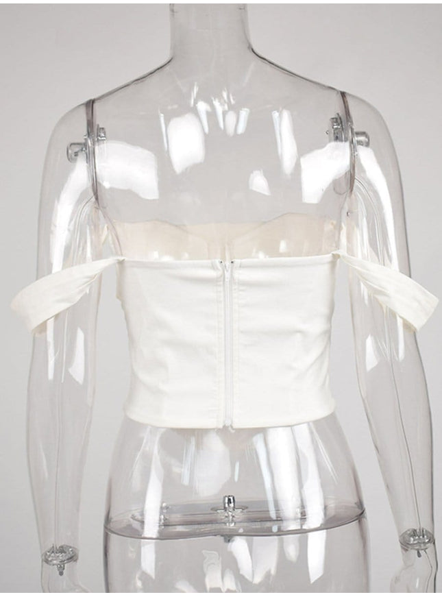 Hallie Double Layer Off Shoulder Top - Fashion Pov