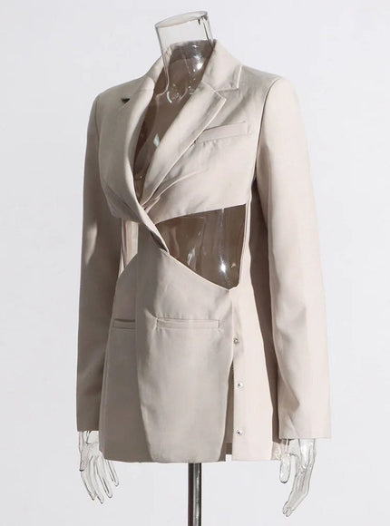 Hana Hollow Out Blazer - Fashion Pov