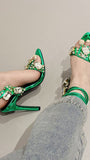 Harlow Ankle Rhinestone Toe Heel - Fashion Pov