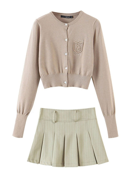 Hunter Pleated Mini Skirt - Fashion Pov
