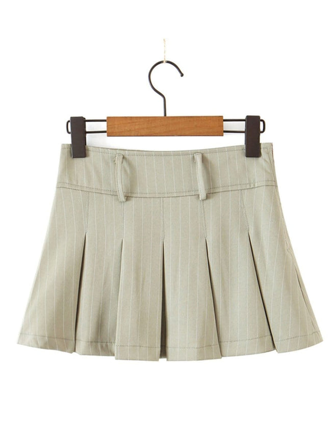 Hunter Pleated Mini Skirt - Fashion Pov