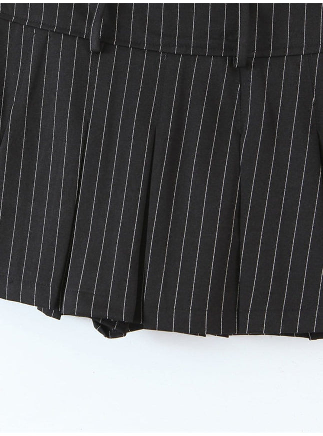 Hunter Pleated Mini Skirt - Fashion Pov