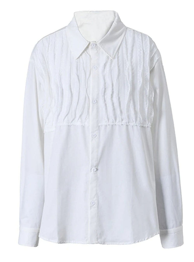 Ines Casual Single Breasted Shirt - Fashion Pov