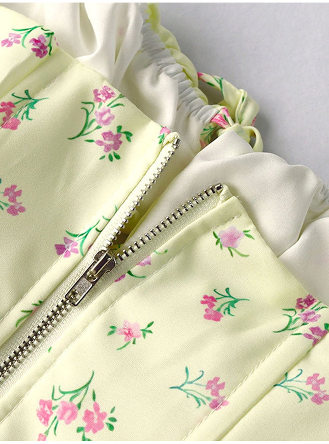 Irene Floral Backless Top - Fashion Pov