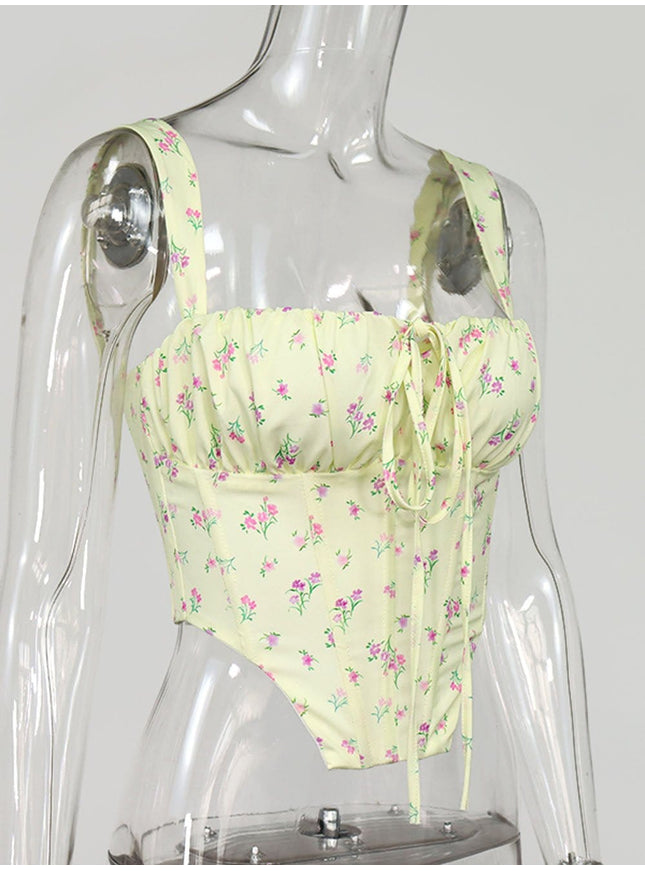 Irene Floral Backless Top - Fashion Pov