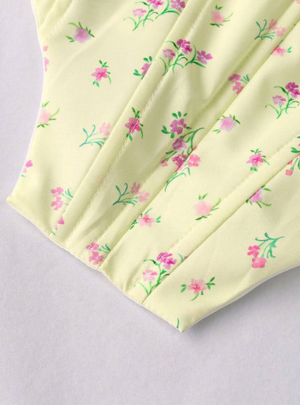Irene Floral Backless Top - Fashion Pov