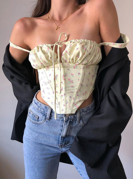 Irene Floral Backless Top - Fashion Pov
