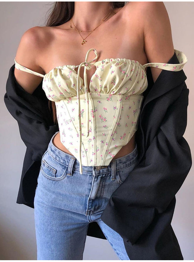 Irene Floral Backless Top - Fashion Pov