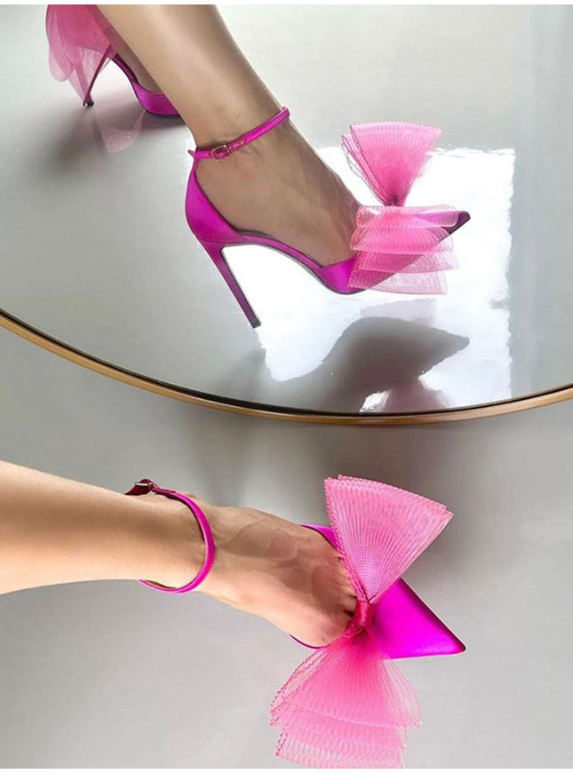Jade Big Butterfly Knot Heel - Fashion Pov