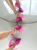 Jade Big Butterfly Knot Heel - Fashion Pov