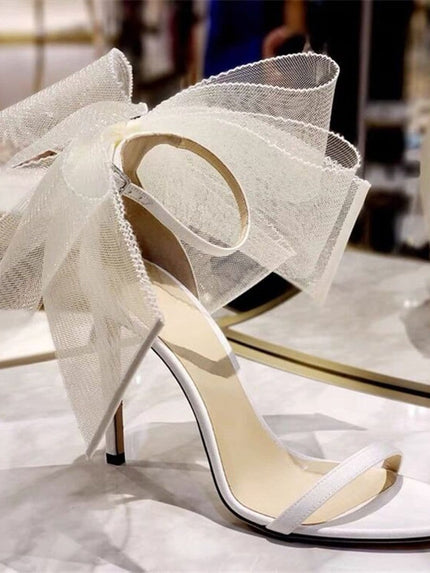 Jade Big Butterfly Knot Heel - Fashion Pov