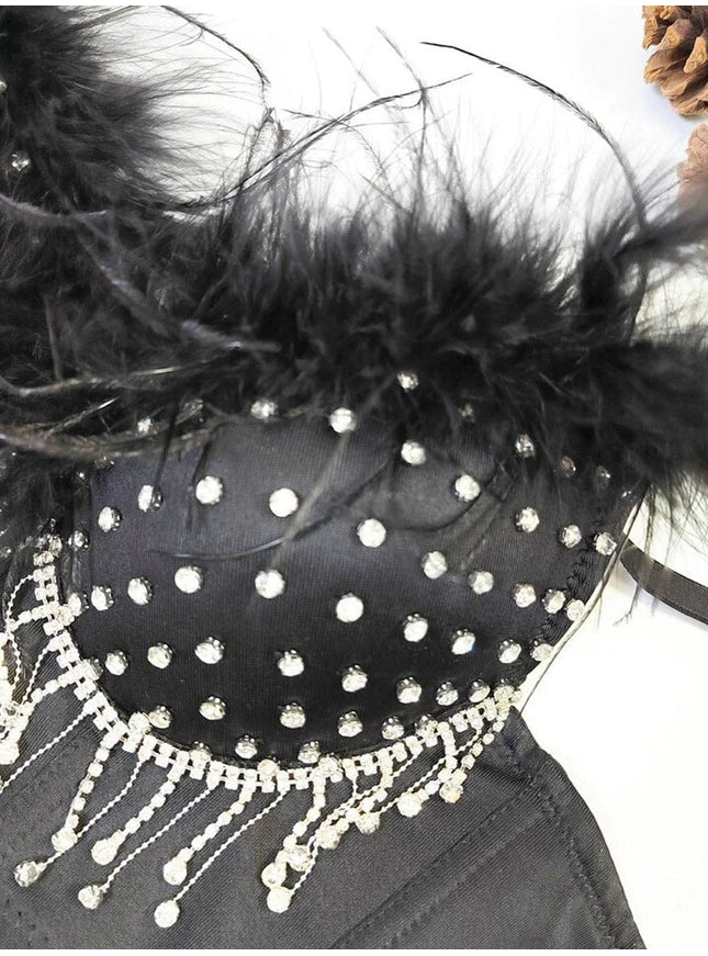Jaiden Feather Diamond Square Top - Fashion Pov