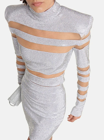 Jana Diamond Hollow Out T Shirt - Fashion Pov
